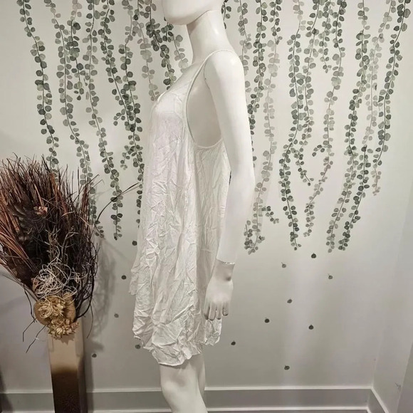 Elan White Cover Up Slip Dress Sz M - Picture 6 of 10